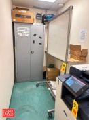 S/S Mounter Whiteboard and Cabinet: Mounted on Casters