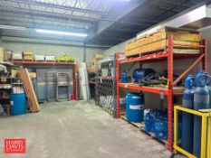 Sections: Pallet Racking: 8' x 8' and (2) Shelves: 140