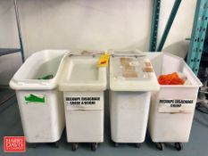 Dry Ingredient Bins: Mounted on Casters