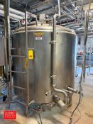 Cherry-Burrell 1,000 Gallon Jacketed S/S Dome-Top, Processor Tank with Vertical Agitation, S/S Tank