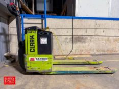 Clark 4,500 LB Capacity Electric Pallet Jack, Model: EWP45 with 24 Volt Battery