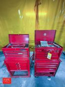 Mac and A-T Tools Mobile Tool Chest, Including: Ratchet Sets, Pliers, Screwdrivers, Hammers, Nail