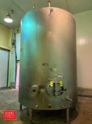 Cherry-Burrell 4,000 Gallon S/S Jacketed Blend Tank, S/N: E-258-91-1 with Horizontal Agitation