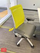 Green Mesh High Back Mesh Swivel Office Chairs