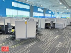 Steelcase Modular Workstation with Under Cabinet and Chairs