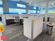 Steelcase Modular Workstation with Under Cabinet and Chairs