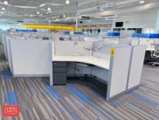 Steelcase Modular Workstation with Under Cabinet and Chairs