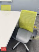 Green Mesh High Back Mesh Swivel Office Chairs