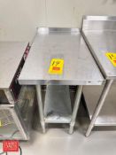 John Boos S/S Table Top: 30