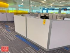 Steelcase 8-Person Modular Workstation with Under Cabinet and (7) Chairs