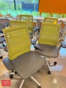 Green Mesh High Back Mesh Swivel Office Chairs