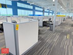 Steelcase 14-Person Modular Workstation with Under Cabinet and Chairs