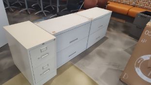 (3) Assorted 2-Drawer Filing Cabinets