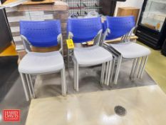 Blue Stackable Chairs