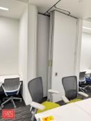 Room Divider System with Folding Upholstered Panels