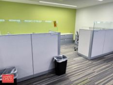 (2) Steelcase Modular Workstations with (5) 2-Drawer Files Cabinets and (2) Chairs