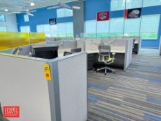 Steelcase 14-Person Modular Workstation with Under Cabinet and Chairs (IT Equipment & Contents Not