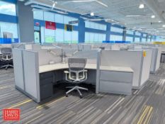 Steelcase 14-Person Modular Workstation with Chairs