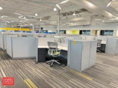 Steelcase Modular Workstation with Under Cabinet and Chairs