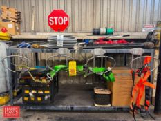 Shop Table with Safety Harness, AFC Cable, Portable Hydraulic Power Kit, Chain, Videojet, Control