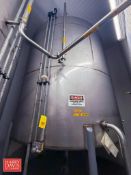 All S/S 5,500 Gallon Dome-Top, Dish Bottom OJ Concentrate Tank with Lower Side Entering Manway