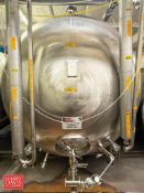 4,000 Gallon S/S Blend Tank, Model: BC-ST04000H304, S/N: BC-7592-54-09-11 with Vertical Agitation