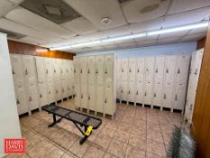 (30) Lockers, Bench and Book Shelf