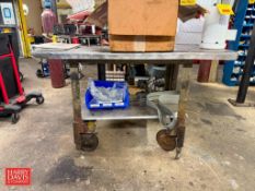 Steel Shop Table: 44