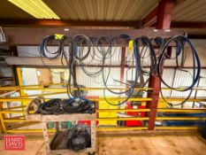 Assorted Belts and Cart