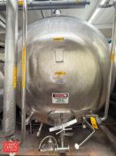 4,000 Gallon S/S Blend Tank, Model: BC-ST04000H304, S/N: BS-7592-54-09-03 with Vertical Agitation