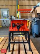 Table Saw, Model: TS01, Mounted on Stand