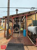 Outdoor Cage: 24' Length x 12’ Width x 128” Height