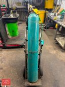 Tig Tank Cart, Including: Dual Line Argon Pressure Regulator, Tweeco Tig Torch and Purge Line