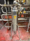 S/S Canister Style Floor Mounted Filter: 2” with Valve and Pressure Gauge