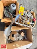 (2) NEW Centrifugal Pump Parts, S/S Silo Agitate, Ball Check Value and Air Valve Modulating L-Port