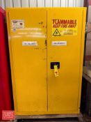 Flammable Storage Cabinet with Air Filters and Videojet Cleaning Solution