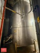 S/S 5,000 Gallon Dome-Top, Slope-Bottom OJ Concentrate Tank with Lower Side Entering Manway and UV