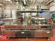 Modern 6-Lane Double Index Cup Filler, Model: SL2X6, S/N: MP-288 with Operator Control Panel, 6-Lane