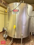 Chem-Tek 1,150 Gallon S/S Single Shell Tank with Side Mounted Agitator (Location: Uniontown, PA)