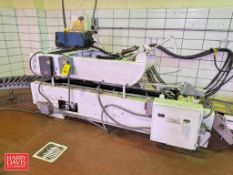 Elliott Case Sealer, Model: HMT-Mini, S/N: 73-8-25 with Nordson Glue Machine, Belt Conveyor and 180°