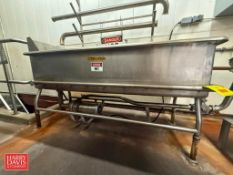 S/S COP Trough: 75” x 2’ x 16” Depth with Parts Washing Basket