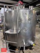 Walker 500 Gallon S/S Dome-Top Processor, Model: PZ-ST, S/N: 797 with Side Sweep and Bottom Sweep