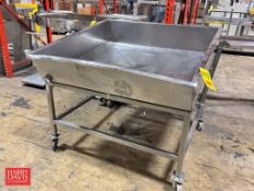 S/S Holding Bin: Mounted on Casters