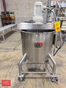 Lee S/S Kettle, Model: 50SS75, S/N: C6070A with Scrape Surface Agitator