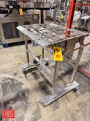 S/S Breading Conveyor Frame: Mounted on Casters