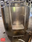 Walker 500 Gallon S/S Dome-Top Processor, Model: PZ-ST, S/N: 400 with Bottom Sweep Agitator and