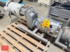 Waukesha Cherry-Burrell Positive Displacement Pump, Model: 060 U2, S/N: 13121007 Mounted on S/S
