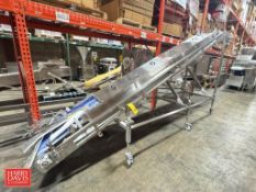 S/S Inclined Belt Conveyor: Mounted on Casters