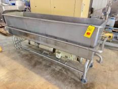 S/S Jet Spray S/S COP Tank: 8' with Fristam Centrifugal Pump, Model: 2X2150 and S/S Clad Centrifugal