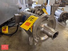 Fristam Centrifugal Pump, Model: FRP731 with Baldor 1.5 HP 1,755 RPM Motor (Location: Export, PA)